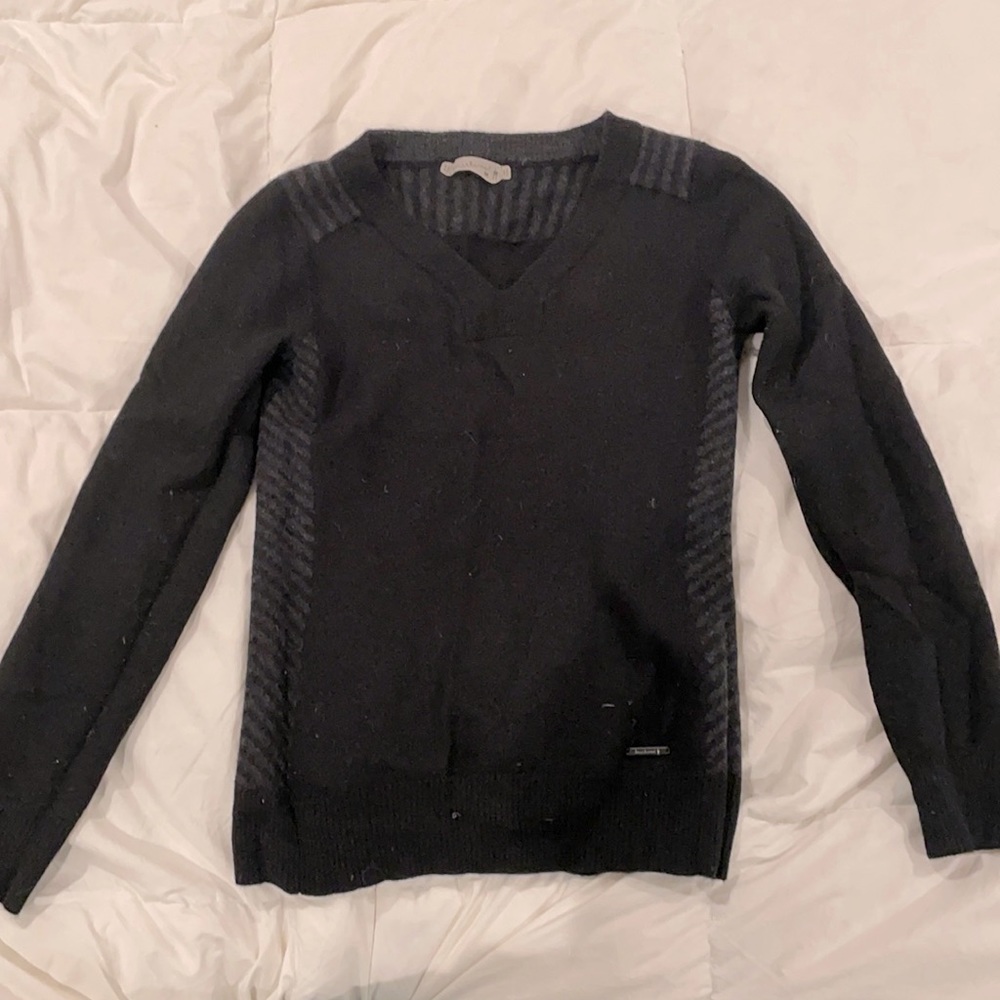Smartwool black Henley sweater, merino wool SZ M
